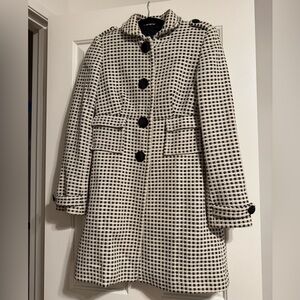 Banana Republic vintage black and white coat